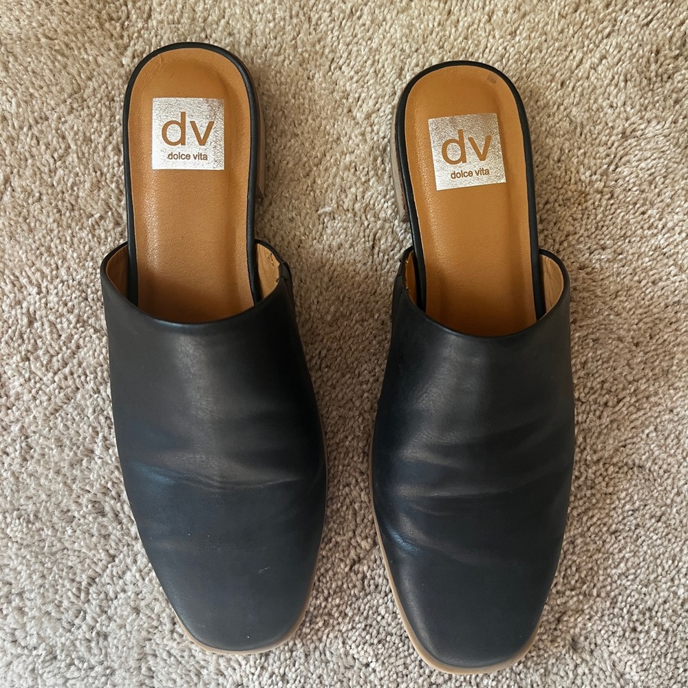 Dolce Vita - black mules - 7.5